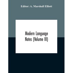 Modern-Language-Notes--Volume-Iii-