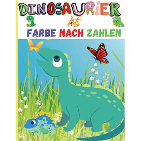 Dinosaurier-Farbe-Nach-Zahlen