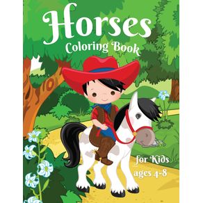 Horses-coloring-book-for-Kids-age-4-8