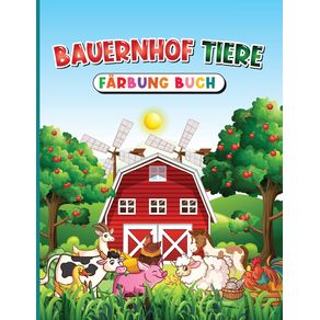 Bauernhof-Tiere-Farbung-Buch