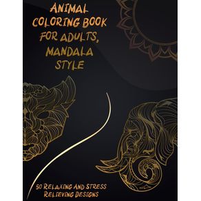 Animal-coloring-book-for-adults-mandala-style