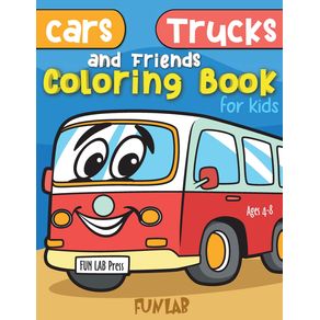 Cars-Trucks-and-Friends-Coloring-Book-for-Kids-Ages-4---8