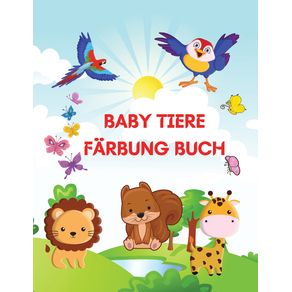 Baby-Tiere-Farbung-Buch