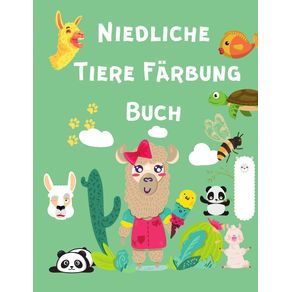 Niedliche-Tiere-Farbung-Buch