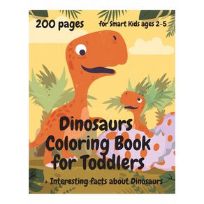200-Pages-Dinosaurs-Coloring-Book-for-Toddlers-ages-2---5