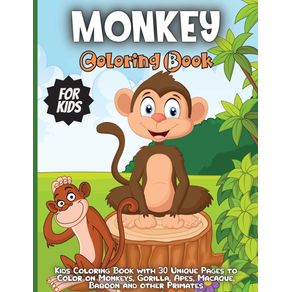 Monkey-Coloring-Book-For-Kids