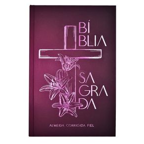 Biblia-ACF-Soft-touch-Capa-dura-Cruz-floral-Leitura-Perfeita