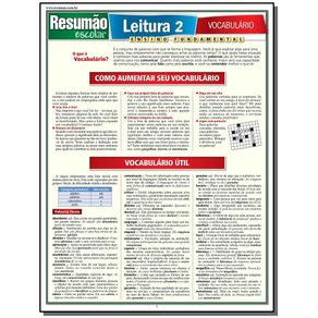 Resumao-Escolar---Leitura-2---Vocabulario