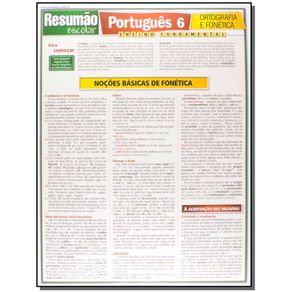 Resumao-Escolar---Portugues-6---Ortografia-e-Fonet