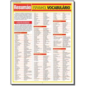 Resumao-Lingua-Espanhola---Espanhol-Vocabulario