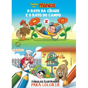 Turma-da-Monica---Fabulas-Ilustradas-para-Colorir---O-Rato-da-Cidade-e-o-Rato-do-Campo