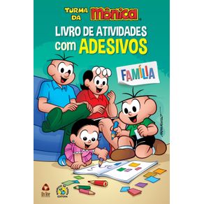 Turma-da-Monica-Livro-de-Atividades-com-Adesivos---Familia