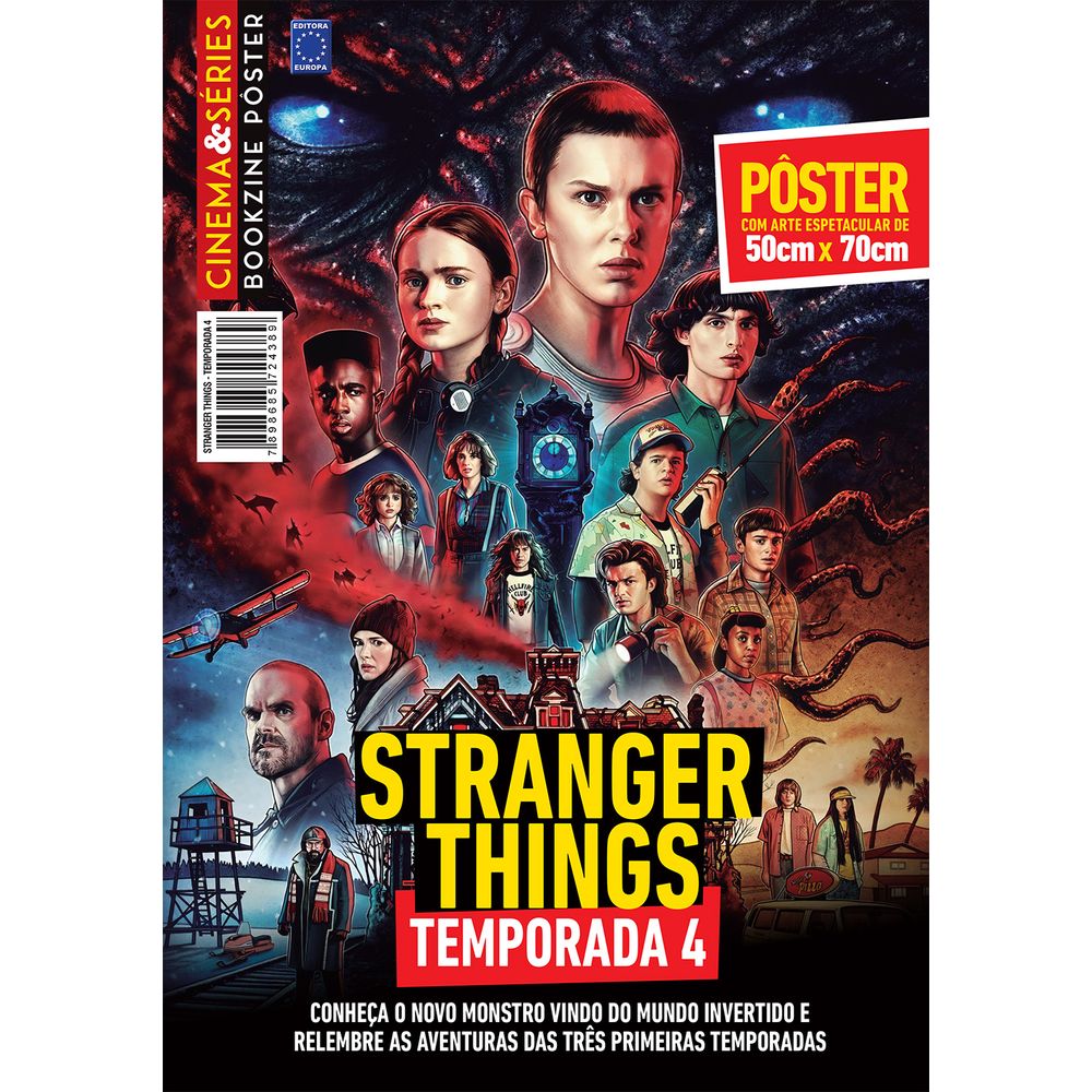 Superpôster Cinema e Séries - Stranger Things 4 - Arte B - umlivro