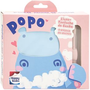 Livro-Fantoche-de-Banho--Popo-escova-os-dentes---ROSA-