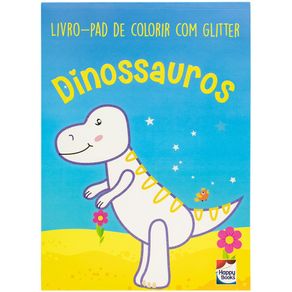 Livro-pad-de-colorir-com-Glitter--Dinossauros