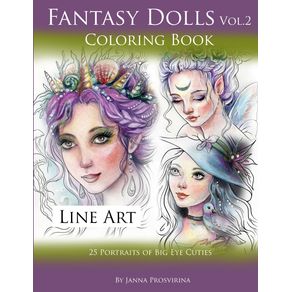 Fantasy-Dolls-Vol.2-Coloring-Book-Line-Art