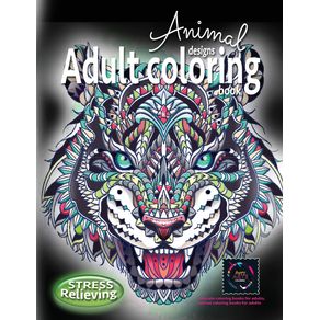 Adult-coloring-book-stress-relieving-animal-designs