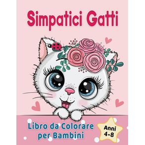 Simpatici-Gatti-Libro-da-Colorare-per-Bambini-dai-4-8-anni