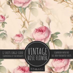 Vintage-Rose-Flower-Scrapbook-Paper-Pad