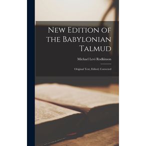 New-Edition-of-the-Babylonian-Talmud--Original-Text-Edited-Corrected