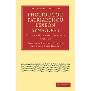 Photiou-Tou-Patriarchou-Lexeon-Synagoge---Volume-2