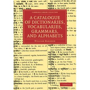 A-Catalogue-of-Dictionaries,-Vocabularies,-Grammars,-and-Alphabets