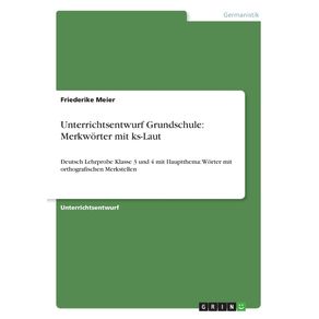 Unterrichtsentwurf-Grundschule