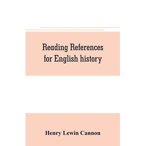 Reading-references-for-English-history