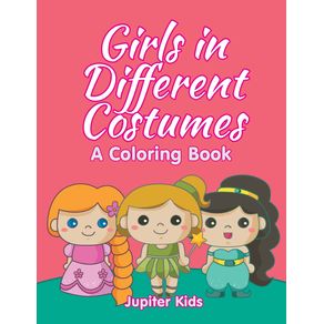 Girls-in-Different-Costumes--A-Coloring-Book-