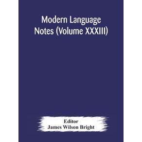 Modern-language-notes--Volume-XXXIII-