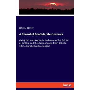 A-Record-of-Confederate-Generals