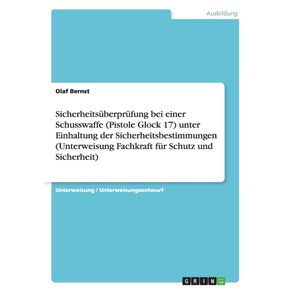 Sicherheitsuberprufung-bei-einer-Schusswaffe--Pistole-Glock-17--unter-Einhaltung-der-Sicherheitsbestimmungen--Unterweisung-Fachkraft-fur-Schutz-und-Sicherheit-