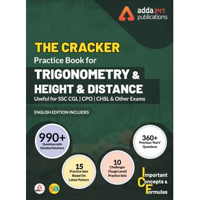 The-Cracker-Practice-Book-for-Trigonometry-and-Height---Distance--In-English-Printed-Edition-