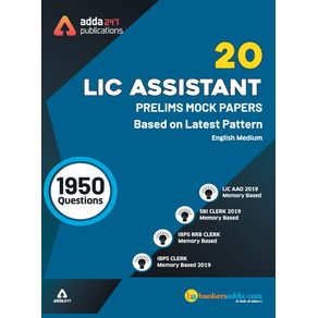 LIC-Assistant-Prelims-Mock-Papers-Practice-Book-English-Medium