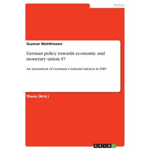 German-policy-towards-economic-and-monetary-union