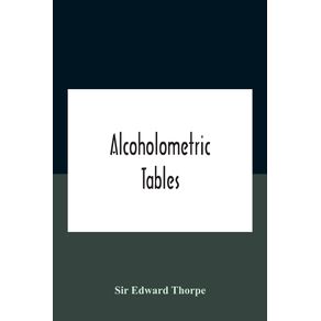 Alcoholometric-Tables