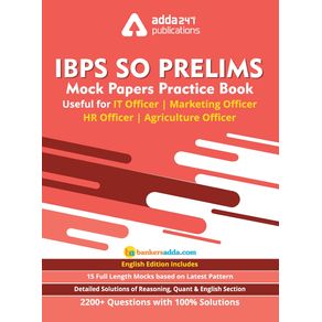IBPS-SO-Prelims-Mock-Paper-Practice-Book-For-IT-Officer--Agriculture-Officer--Marketing-Officer--HR-Officer--In-English-Printed-Edition-