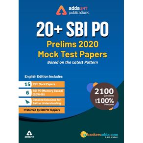 Adda247-SBI-PO-2020-Prelims-Mocks-Papers--English-Printed-Edition-