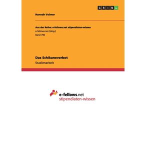 Das-Schikaneverbot