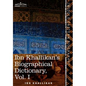 Ibn-Khallikans-Biographical-Dictionary-Vol.-I--in-4-Volumes-