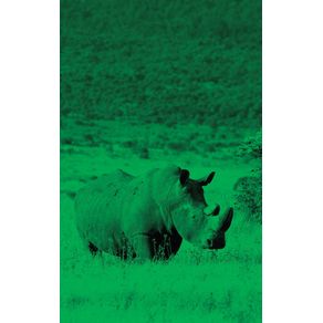 Alive--white-rhino---Green-duotone---Photo-Art-Notebooks--5-x-8-series-