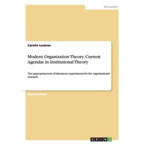 Modern-Organization-Theory.-CurrentAgendas-in-Institutional-Theory