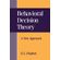 Behavioral-Decision-Theory