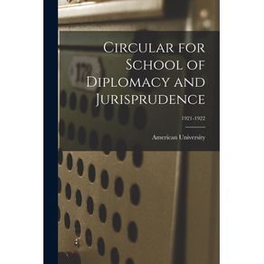 Circular-for-School-of-Diplomacy-and-Jurisprudence--1921-1922