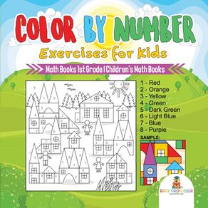 Color-by-Number-Exercises-for-Kids---Math-Books-1st-Grade-|-Childrens-Math-Books