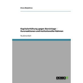 Kapitalerhohung-gegen-Bareinlage.-Kursreaktionen-und-institutioneller-Rahmen