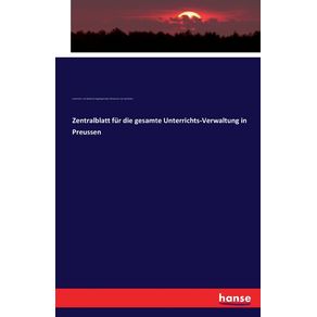 Zentralblatt-fur-die-gesamte-Unterrichts-Verwaltung-in-Preussen