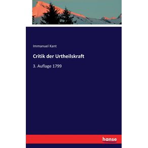 Critik-der-Urtheilskraft