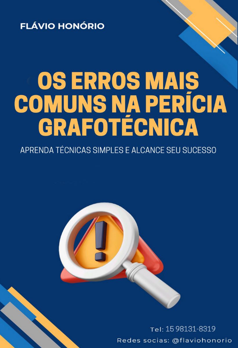 Capa do livro Os Erros mais Comuns na Perícia Grafotécnica