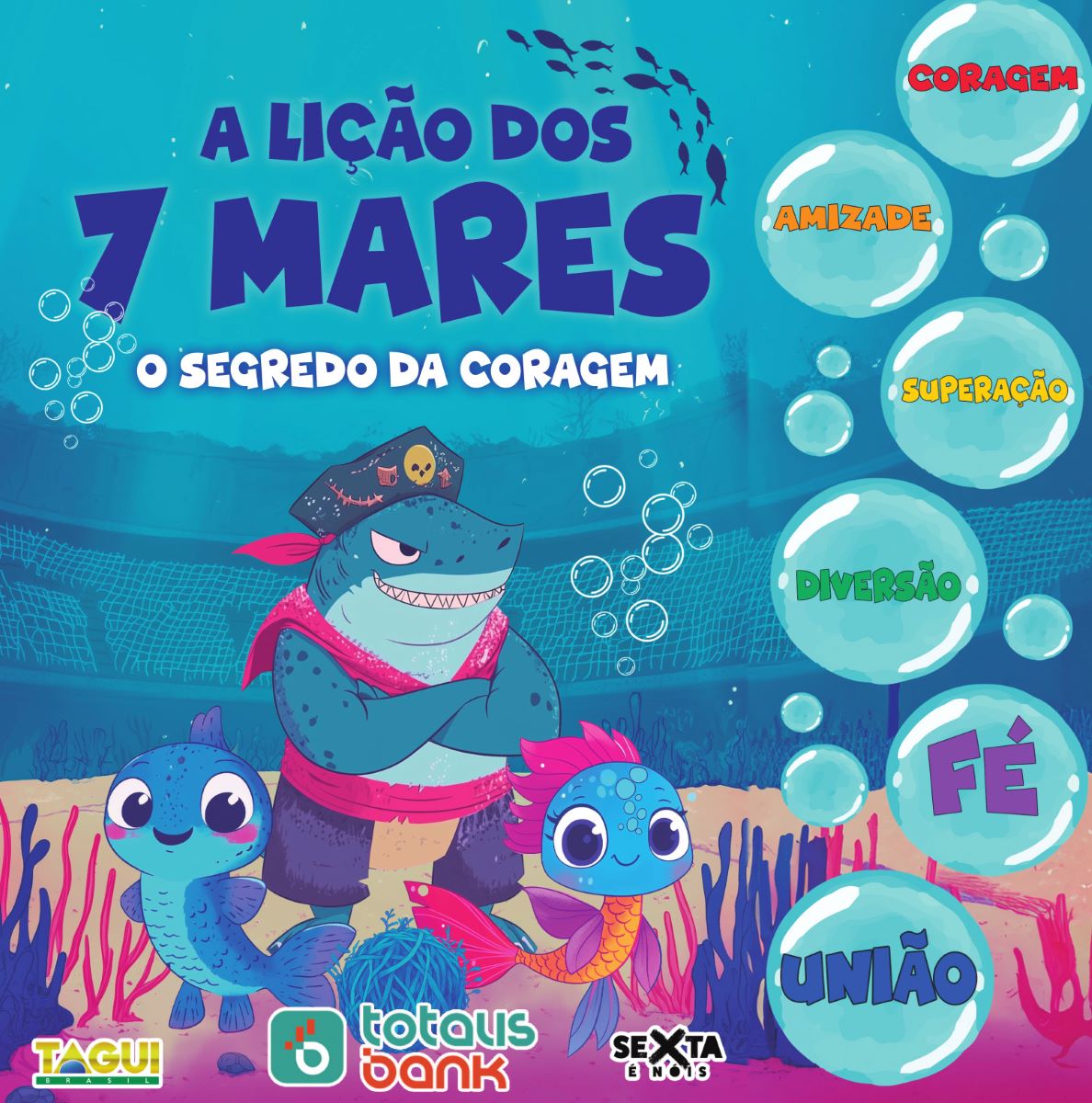 Capa do livro A lição dos sete mares: O segredo da coragem